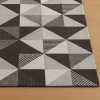 Tapete Beira Cama de Tear Algodão Asteca Marrom 1.40x75cm