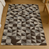 Tapete Beira Cama de Tear Algodão Asteca Marrom 1.40x75cm