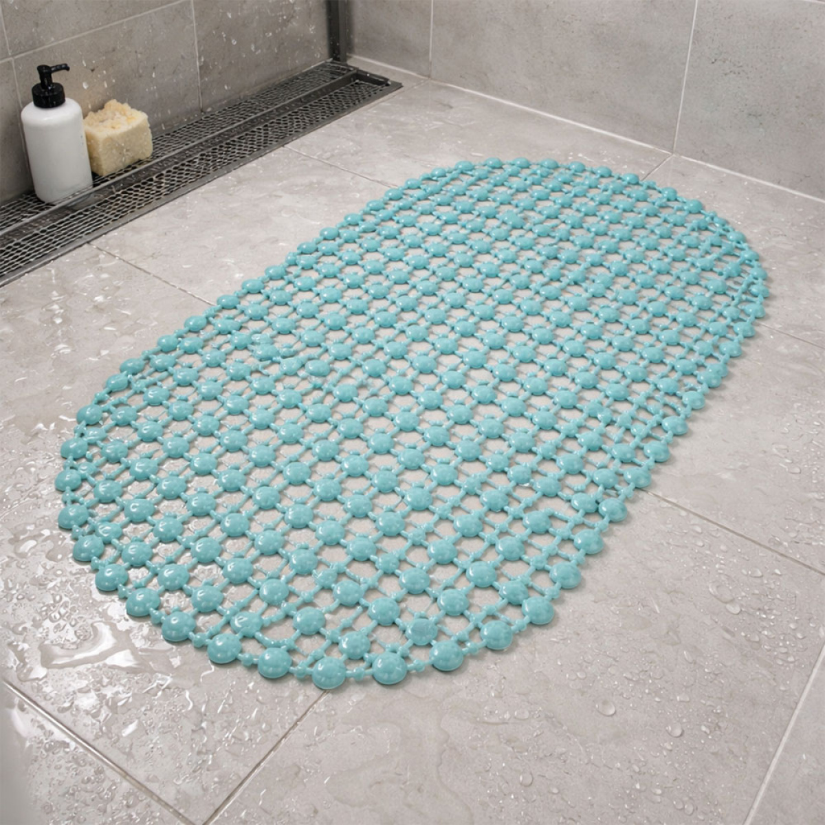 Tapete para Box de Banheiro Antiderrapante em PVC 60x30 - Crochê Vitória