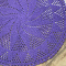 Tapete Redondo de Crochê Roxo 95cm Produto Feito a Mão