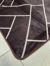Tapete Soft Geométrico 2,00x1,40m Moderno, Antiderrapante e Macio para Sala ou Quarto Tabaco