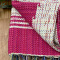 Tapete de Algodão Losango 140 mt x 80 cm - Pink