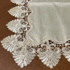 Toalha Centro de Mesa Quadrada C/Guippir Marfim  85X85cm