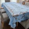 Toalha de Mesa Rendado Floral Azul 1,50m x 2,30m