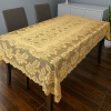 Toalha de Mesa Rendado Floral Mostarda 1,50m x 2,30m