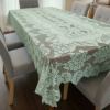 Toalha de Mesa Rendado Floral Verde 1,50m x 2,30m