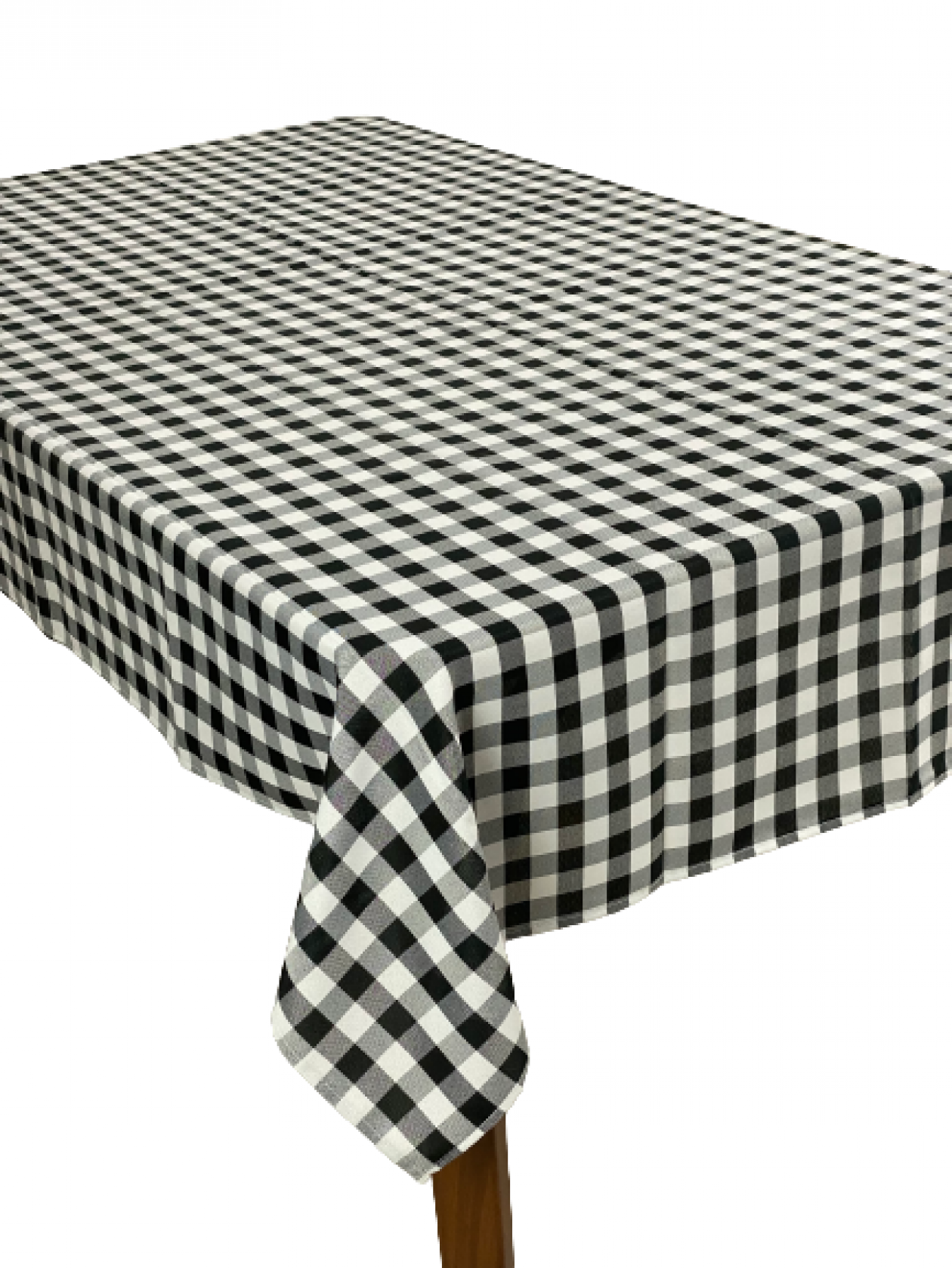 Toalha de Mesa Xadrez Preto e Branco - Moça do Pano