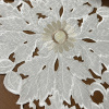 Toalhinha Bordada Paris - Flor Palha