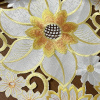 Toalhinha Bordada Paris - Flores Amarela