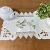 Toalhinha Bordada Romance - C/Guippir Romance Branco Floral