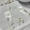 Toalhinha Bordada Romance - C/Guippir Romance Branco Floral I