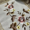 Toalhinha Bordada Romance - C/Guippir Romance Creme FloraI