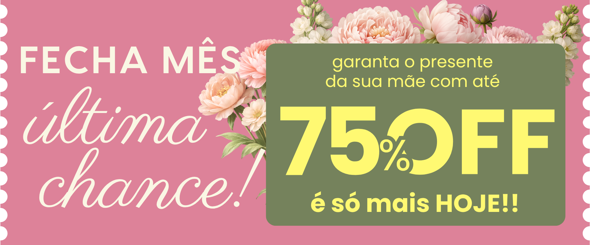 Banner Faixa dia das mães