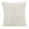 Capa De Almofada 0,45cm x 0,45cm Jacquard C/ Sherpa em Alto Relevo Velvet - Areia