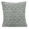 Capa De Almofada 0,45cm x 0,45cm Jacquard C/ Sherpa em Alto Relevo Velvet - Cinza