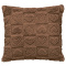 Capa De Almofada 0,45cm x 0,45cm Jacquard C/ Sherpa em Alto Relevo Velvet - Coração Castanho