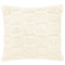Capa De Almofada 0,45cm x 0,45cm Jacquard C/ Sherpa em Alto Relevo Velvet - Nude