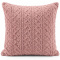 Capa De Almofada 0,45cm x 0,45cm Jacquard C/ Sherpa em Alto Relevo Velvet - Rosê