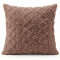 Capa De Almofada 0,45cm x 0,45cm Jacquard C/ Sherpa em Alto Relevo Velvet - Rosê Nude