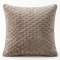 Capa de Almofada 260 Gramas Soft C/ Ziper Texturizada Fancy Star - Bege
