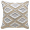 Capa de Almofada Decorativa 100% Algodão Extra Soft  Avulsa - Losango Bege
