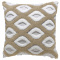 Capa de Almofada Decorativa 100% Algodão Extra Soft  Avulsa - Triângulo Bege