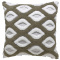 Capa de Almofada Decorativa 100% Algodão Extra Soft  Avulsa - Triângulo Caqui