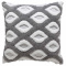 Capa de Almofada Decorativa 100% Algodão Extra Soft  Avulsa - Triângulo Chumbo