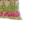 Capa de Almofada Jacquard Estampado Avulsa - Tulipa Pink