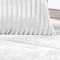 Capa de Almofada Plush Canelada - Branco