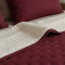 Kit Cobre Leito King Matelassê C/ Sherpa Dupla Face Suíça 03 Peças - Marsala