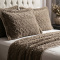Cobercolcha Queen Matelado Com Sherpa Jacquard Canadá 3 Peças - Cáqui