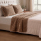 Cobercolcha Queen Matelado Com Sherpa Jacquard Canadá 3 Peças - Cáqui