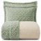 Cobercolcha Queen Matelado Com Sherpa Jacquard Canadá 3 Peças - Menta
