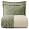 Cobercolcha Queen Matelado Com Sherpa Jacquard Canadá 3 Peças - Menta