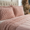 Cobercolcha Queen Matelado Com Sherpa Jacquard Canadá 3 Peças - Rosê