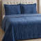 Cobercolcha Queen Matelado Com Sherpa Jacquard Geométrica Montana 3 Peças - Jeans