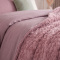 Cobercolcha Queen Matelado Com Sherpa Jacquard Geométrica Montana 3 Peças - Malva