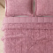 Cobercolcha Queen Matelado Com Sherpa Jacquard Geométrica Montana 3 Peças - Malva