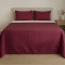 Kit Cobre Leito Queen Matelassê C/ Sherpa Dupla Face Suíça 03 Peças - Marsala