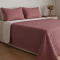 Kit Cobre Leito Queen Matelassê C/ Sherpa Dupla Face Suíça 03 Peças - Rosa Antigo