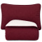 Kit Cobre Leito Solteiro Matelassê C/ Sherpa Dupla Face Suíça 02 Peças - Marsala