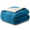 Coberdrom King 180 Gramas 2,50m x 2,50m Fleece C/ Sherpa Canesoft - Azul