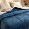 Coberdrom King 180 Gramas 2,50m x 2,50m Fleece C/ Sherpa Canesoft - Azul