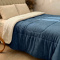 Coberdrom King 180 Gramas 2,50m x 2,50m Fleece C/ Sherpa Canesoft - Azul