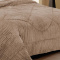Coberdrom King 2,40m x 2,60m Fleece Canelado Dupla Face Canefleece - Chocolate