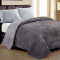 Coberdrom King 2,40m x 2,60m Fleece Canelado Dupla Face Canefleece - Chumbo