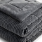 Coberdrom King 2,40m x 2,60m Fleece Canelado Dupla Face Canefleece - Chumbo