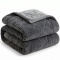 Coberdrom King 2,40m x 2,60m Fleece Canelado Dupla Face Canefleece - Chumbo
