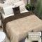 Coberdrom Plush Com Sherpa Solteiro - Avelã C/ Sherpa Chocolate